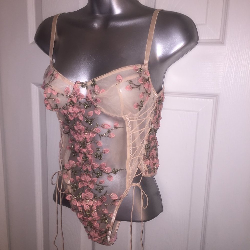 Pink Floral Bodysuit - Picture 11 of 11